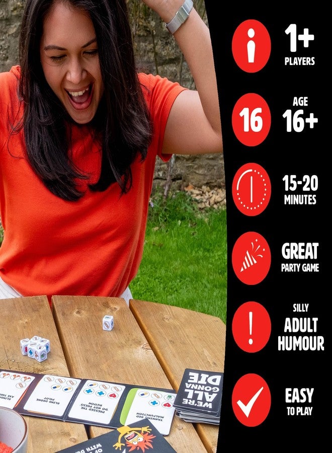 Ginger Fox: We're All Gonna Die - Hilarious Adult Party Game, The Co-Operative Card Game of Dicing with Death, NSFW Silly Humor, Ages 16+, 1+ Player - Image 2
